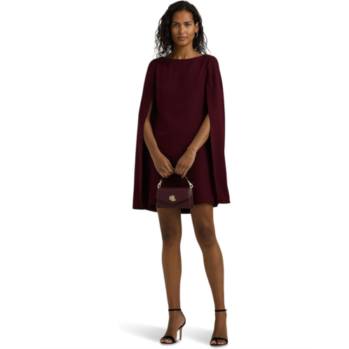POLO RALPH LAUREN Womens Lauren Ralph Lauren Cape Georgette Cocktail Dress