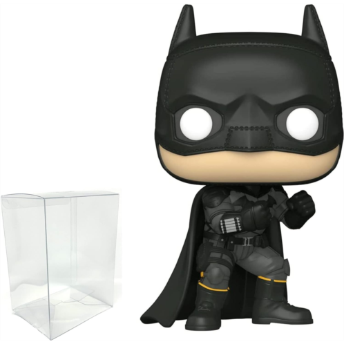 Visit the Funko Store The Batman - Batman Funko Pop Protector Bundle - Batman Pop Figurine 3.75 Inch Movies: The Batman with Clear
