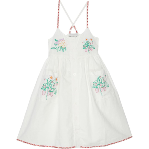 Stella McCartney Kids Dress with Flower Embroidery (Toddler/Little Kids/Big Kids)