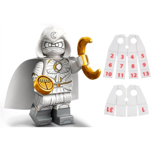 LEGO Marvel Series 2 Minifigure: Moon Knight Minifigure Calendar Man Capes - Superheroes 71039