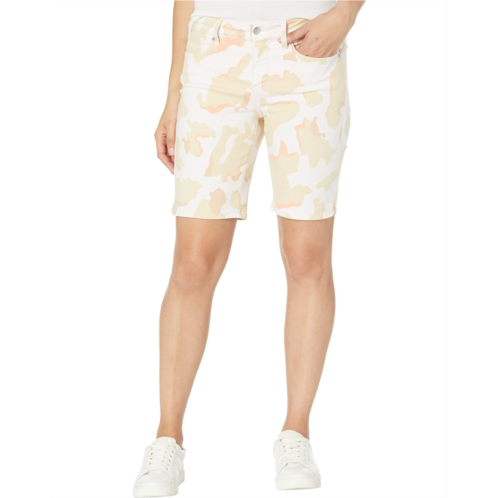 NYDJ Ella Shorts with Sideseam Slits in Abstract Camo