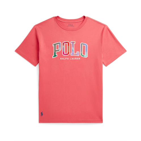 Polo Ralph Lauren Kids Madras-Logo Cotton Jersey Tee (Big Kid)