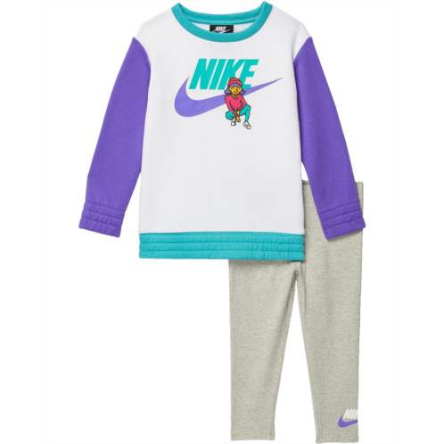 Nike Kids Crew Neck Sweatshirt and Leggings Set (Toddler)