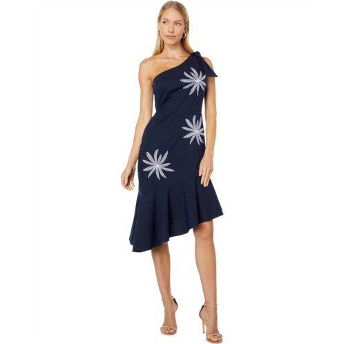 MILLY Beatrice Embroidery Poplin Dress