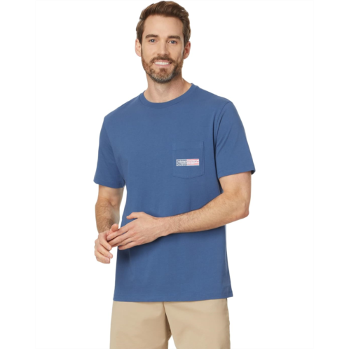 Mens Vineyard Vines USA Logo Box Short Sleeve Tee