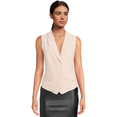 Womens Norma Kamali Vest With Lapel