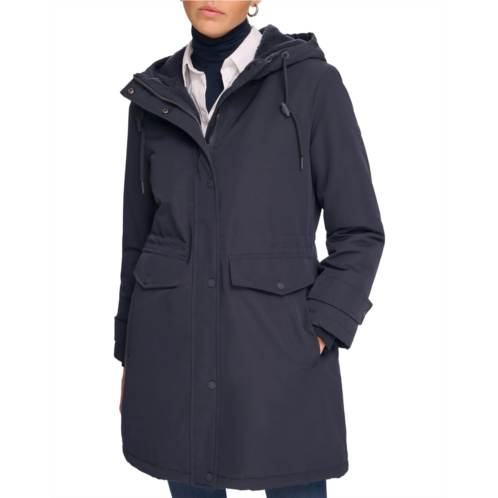 Calvin Klein Parka with Faux Sherpa Hood