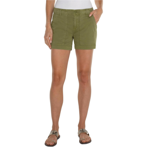 Womens Liverpool Los Angeles Utility Shorts with Flap Pockets