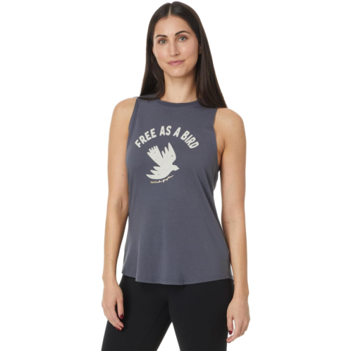 Womens Spiritual Gangster Free Dove Jade Muscle Tank