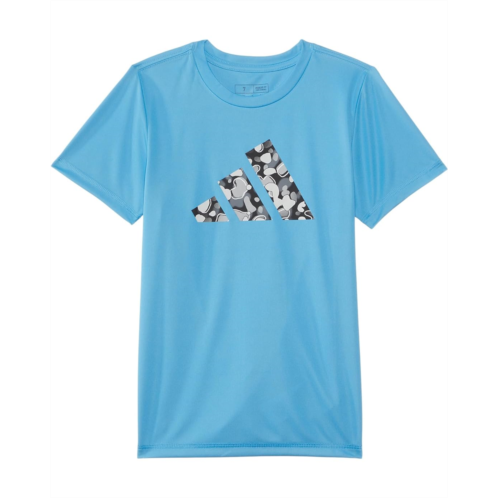 Adidas Kids Pebble Camo Logo SS Tee(Toddler/Little Kid)