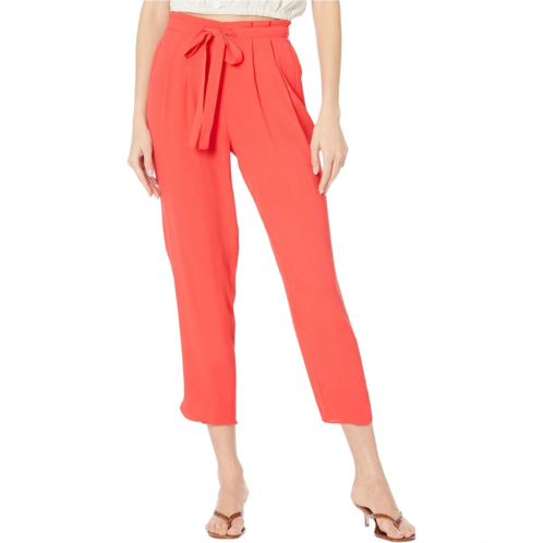 Bobi Los Angeles Paper Bag Waist Pants in Luxe Crepe