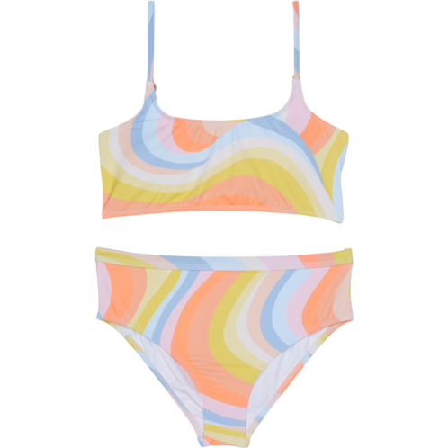 Billabong Kids Groovy Road Mini Crop Two-Piece Swim Set (Little Kids/Big Kids)