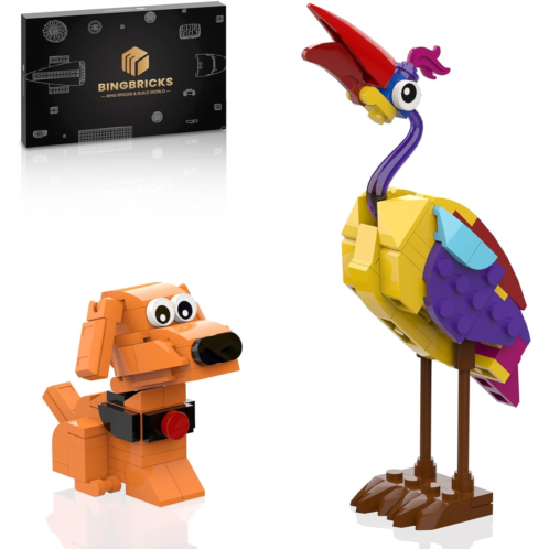 Tenhorses Kevin Bird and Dug Dog Compatible for Lego Up House Building Toys, Third Parts Accessories Animals Kit for Lego Balloons House, Cute Movie Merchandise Gifts for Movie Fan
