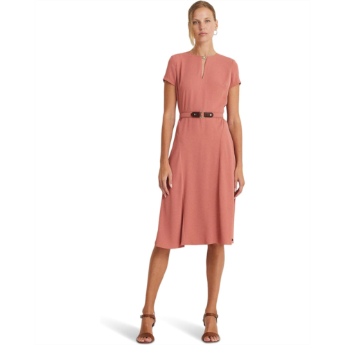 POLO Ralph Lauren LAUREN Ralph Lauren Belted Georgette Dress