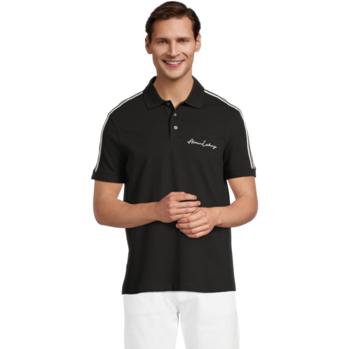 Mens Armani Exchange Signature Logo Polo