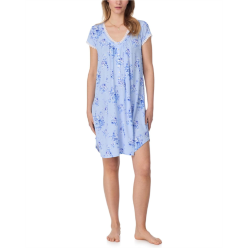 Womens Eileen West Short Cap Sleeve Sleepshirt