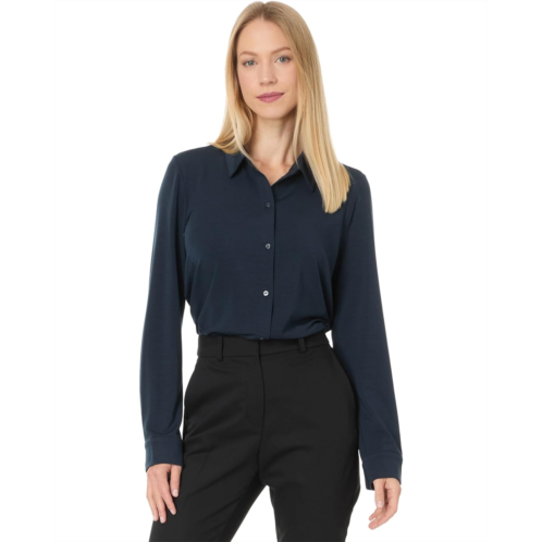 Womens Eileen Fisher Classic Collar Slim Shirt