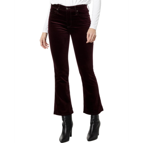 Womens AG Jeans Farrah High-Rise Boot Crop in Pinot Noir