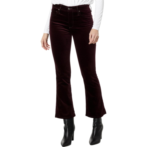 AG Jeans Farrah High-Rise Boot Crop in Pinot Noir