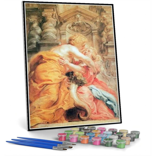 Hhydzq Paint by Numbers Kits for Adults and Kids Perseus and Andromeda Painting by Peter Paul Rubens Arts Craft for Home Wall Decor