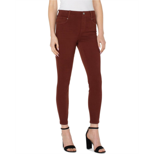 Liverpool Los Angeles Gia Glider Pull-On Ankle Skinny in Brunette