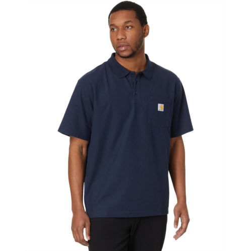 Mens Carhartt Loose Fit Midweight Short Sleeve Pocket Polo