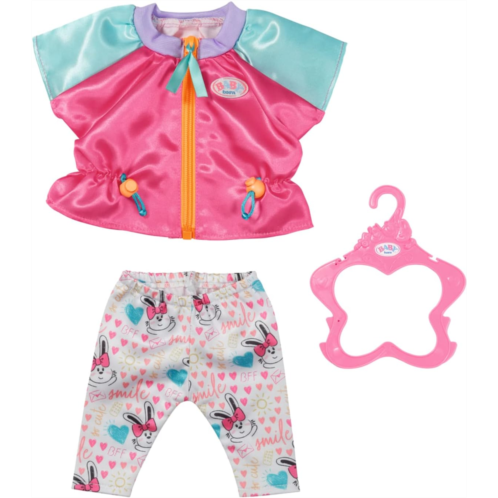 BABY Born Casual Outfit Pink 833605 Clothing for 43cm Dolls for Toddlers - Includes Jacket, Trousers & Clothing Hanger - Suitable from 3 Years