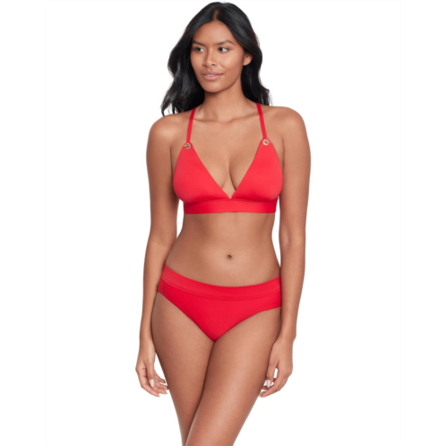 POLO Ralph Lauren Womens LAUREN Ralph Lauren Beach Club Solids Toggle V Neck Bikini Top