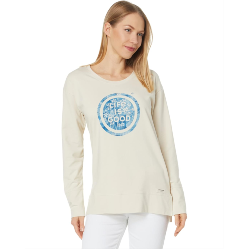 Womens Life is Good Fine Daisy Coin Crusher-Flex Tunic