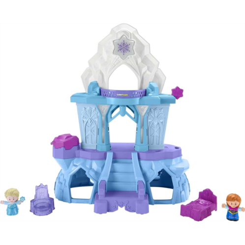 Fisher-Price Little People Toddler Playset Disney Frozen Elsas Enchanted Lights Palace with Anna & Elsa Figures for Ages 18+ Months