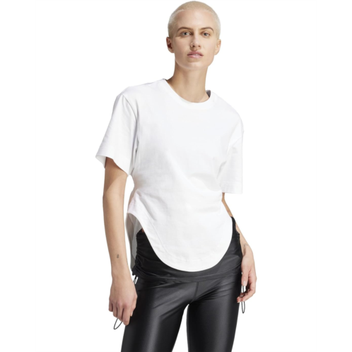 Womens adidas By Stella Mccartney Curved Hem T-shirt