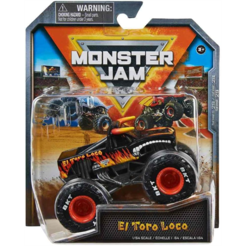 Monster Jam 2023 Spin Master 1:64 Diecast Truck Series 29 Legacy Trucks El Toro Loco (Black)