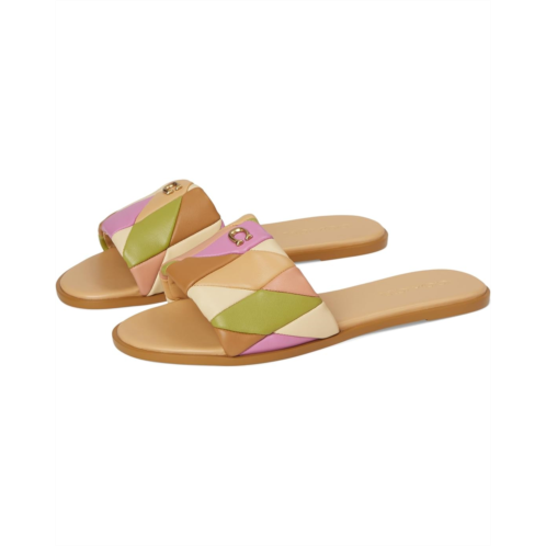 Womens COACH Holly Quilted Patchwork Leather Sandals