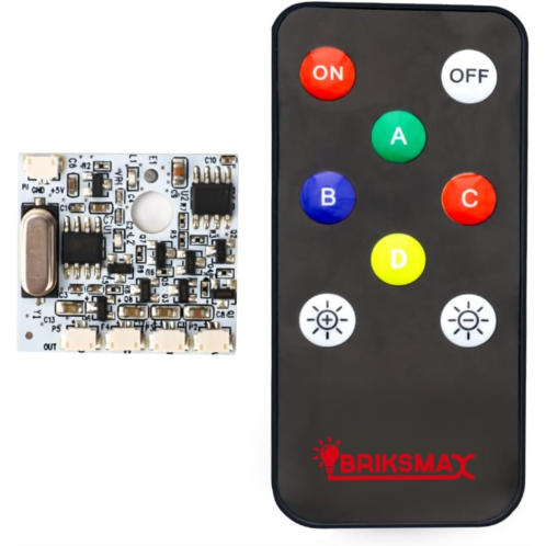 BRIKSMAX Lighting Remote Control Module for DIY Lego/Moc Lighting
