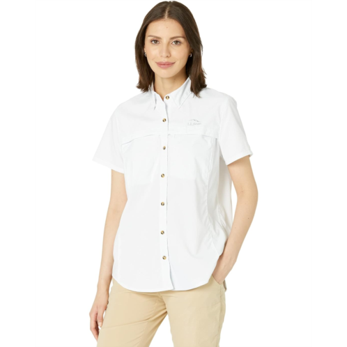 L.L.Bean Womens LLBean Tropicwear Shirt Short Sleeve