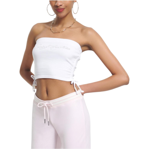 Juicy Couture Rib Tube Top With Ties