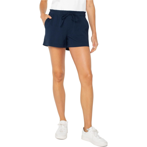 Womens Liverpool Los Angeles Pull On Tie Waist Shorts 4in Inseam