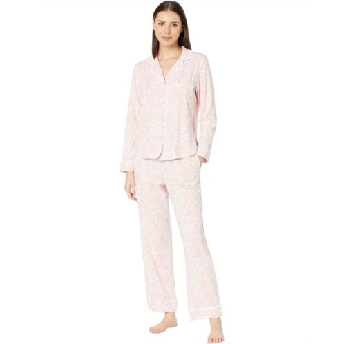 DKNY Long Sleeve Notch Collar PJ Set