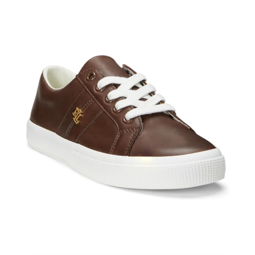 POLO RALPH LAUREN Womens Lauren Ralph Lauren Janson II Burnished Leather Sneakers