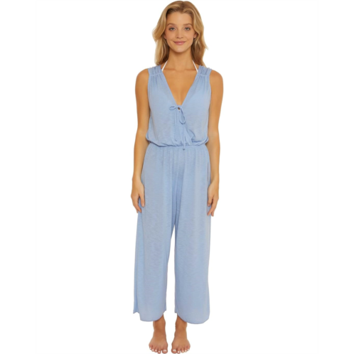 Womens BECCA Breezy Basics Wrap Front Jumpsuit Cover-Up