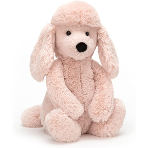 Jellycat Bashful Blush Poodle Stuffed Animal, Medium, 12 inches
