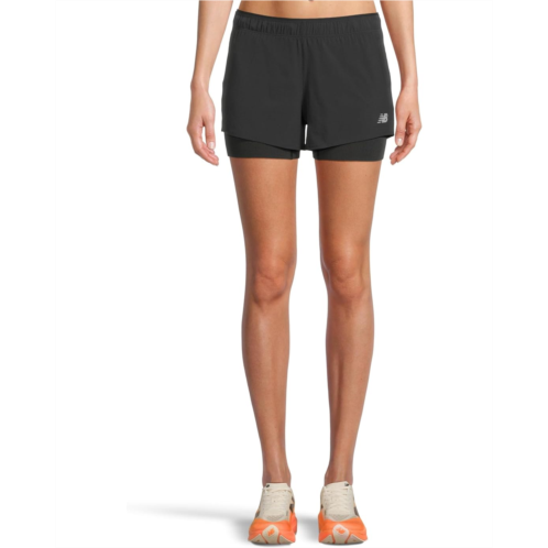 Womens New Balance RC Seamless 2-in-1 Shorts 3