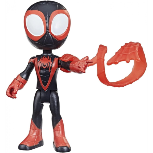 Spidey and his Amazing Friends Marvel Miles Morales Hero Figure, 4-Inch Scale Action Figure, Includes 1 Accessory, for Kids Ages 3 and Up