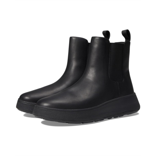 Womens FitFlop F-Mode Leather Flatform Chelsea Boots