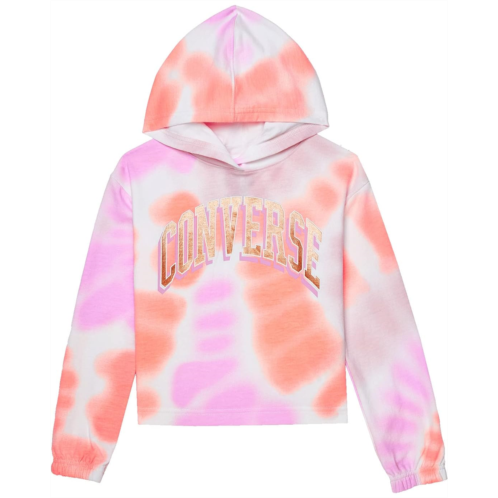 Converse Kids All Over Print Tie-Dye Boxy Hoodie (Toddler/Little Kids)