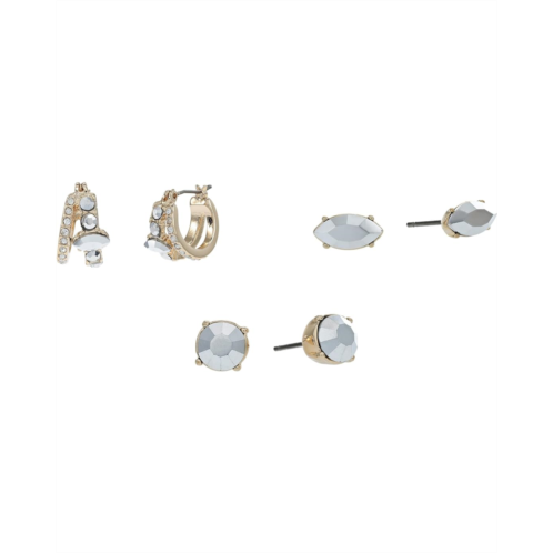 Karl Lagerfeld Paris Trio Stone Earrings