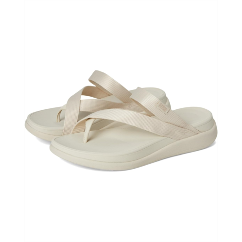 Womens FitFlop F-Mode Go Webbing Flatform Sling Toe-Post Sandals