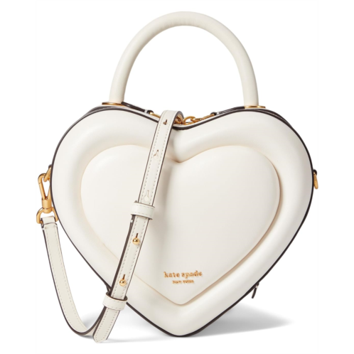 Kate Spade New York Pitter Patter Smooth Leather 3-D Heart Crossbody