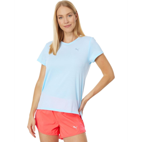 Womens PUMA Run Favorite Heather Short Sleeve Tee