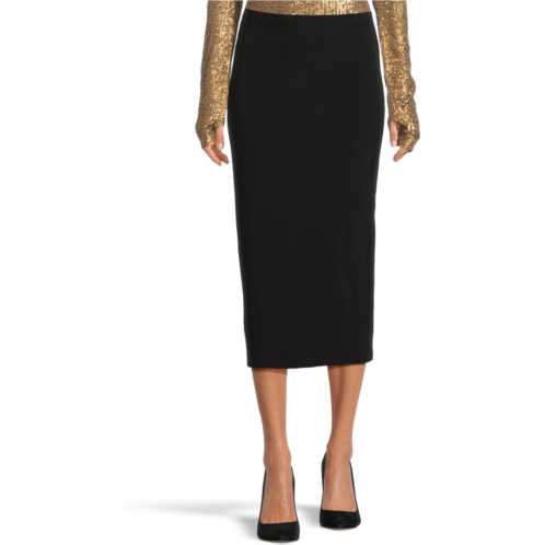 Womens Norma Kamali Straight Skirt To Midcalf